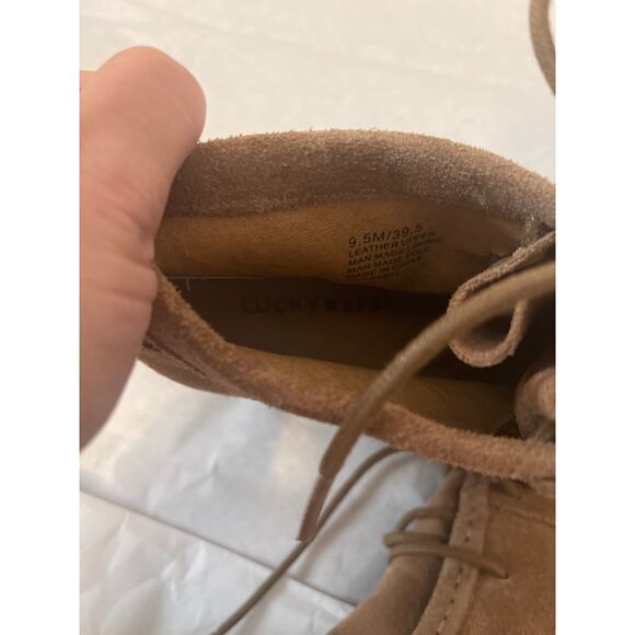 Lucky Brand Yesabel Wedge Lace Up 3 in. Bootie Womens Size 9.5 Brown - Picture 7 of 9